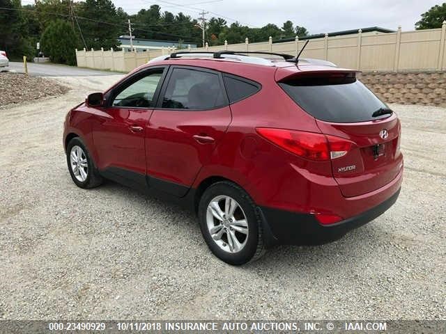 KM8JUCAC2CU345882 - 2012 HYUNDAI TUCSON GLS/LIMITED RED photo 3