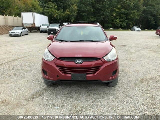 KM8JUCAC2CU345882 - 2012 HYUNDAI TUCSON GLS/LIMITED RED photo 6