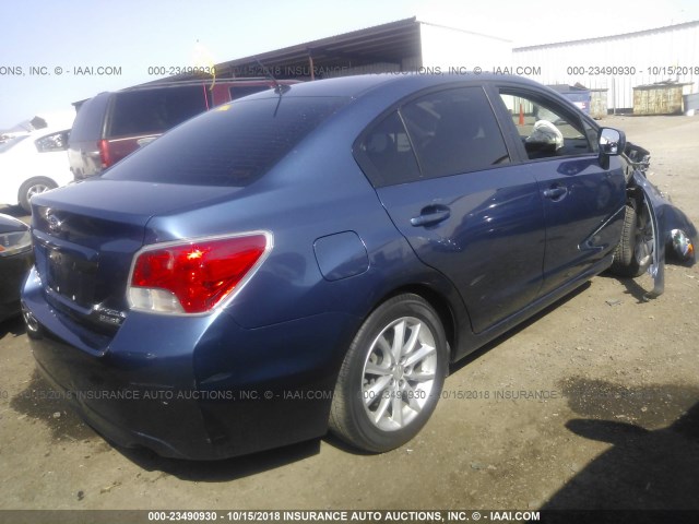 JF1GJAB69DH030517 - 2013 SUBARU IMPREZA PREMIUM BLUE photo 4