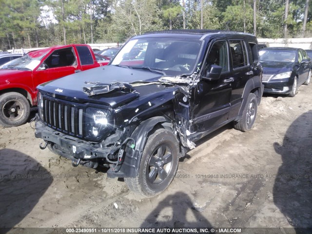 1J4PN3GK2BW513849 - 2011 JEEP LIBERTY RENEGADE BLACK photo 2