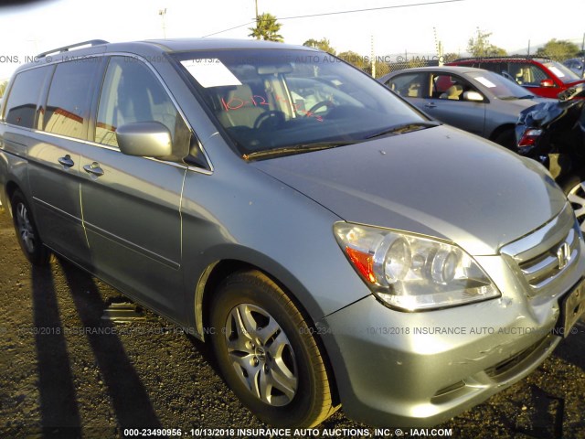 5FNRL38655B094233 - 2005 HONDA ODYSSEY EXL Light Blue photo 1