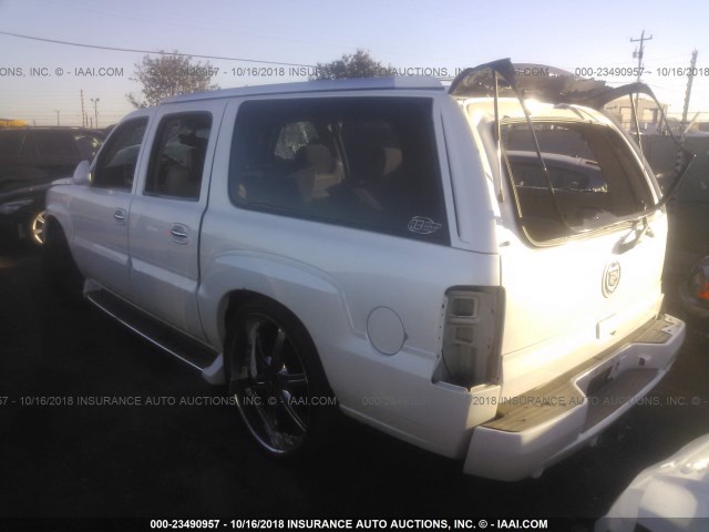 3GYFK66N33G222276 - 2003 CADILLAC ESCALADE ESV WHITE photo 3