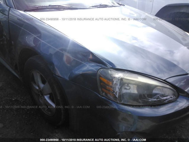 2G2WP552561144187 - 2006 PONTIAC GRAND PRIX TEAL photo 6
