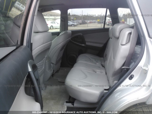 2T3DF4DV8AW073983 - 2010 TOYOTA RAV4 LIMITED SILVER photo 8