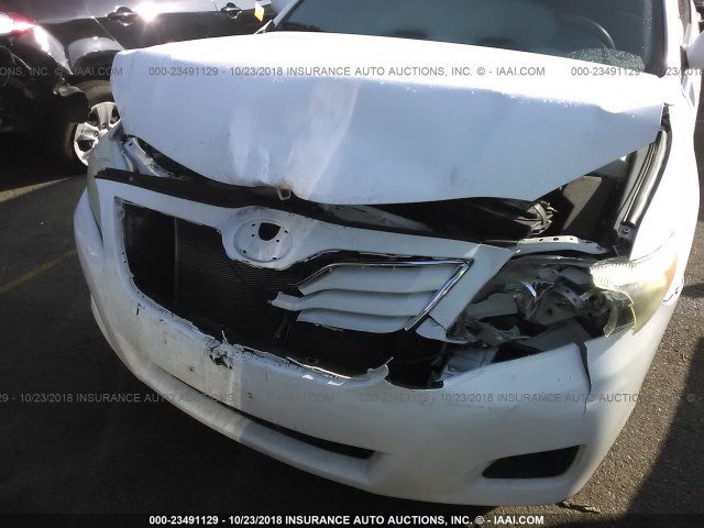 4T1BF3EK9AU527303 - 2010 TOYOTA CAMRY SE/LE/XLE თეთრი ფოტო 6