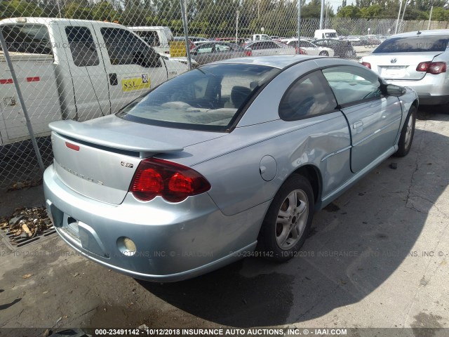 4B3AG42G64E104440 - 2004 DODGE STRATUS SXT BLUE photo 4