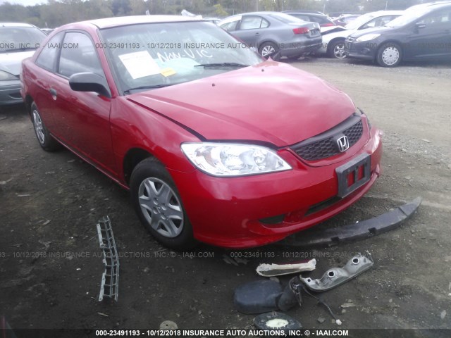 1HGEM22194L020328 - 2004 HONDA CIVIC DX VP Qırmızı foto 1