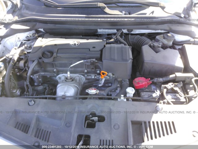 19UDE2F38GA019014 - 2016 ACURA ILX WATCH PLUS WHITE photo 10