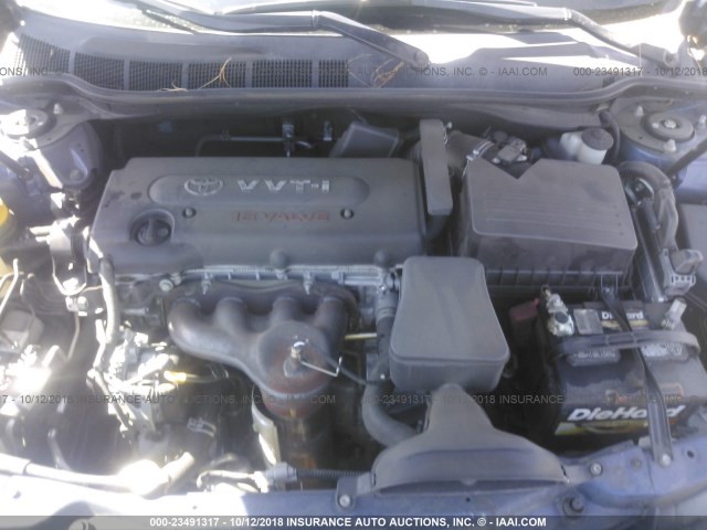 4T4BE46K98R018156 - 2008 TOYOTA CAMRY CE/LE/XLE/SE BLUE photo 10