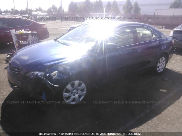 4T4BE46K98R018156 - 2008 TOYOTA CAMRY CE/LE/XLE/SE BLUE photo 2