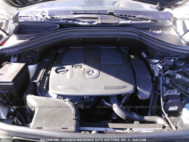 4JGDA5HB3CA096086 - 2012 MERCEDES-BENZ ML 350 4MATIC WHITE photo 10