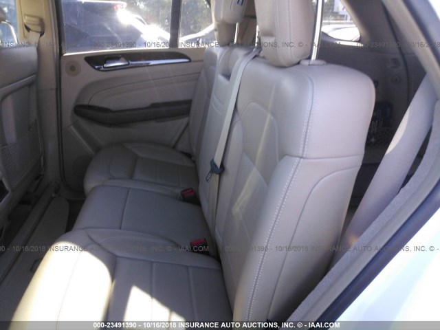 4JGDA5HB3CA096086 - 2012 MERCEDES-BENZ ML 350 4MATIC WHITE photo 8