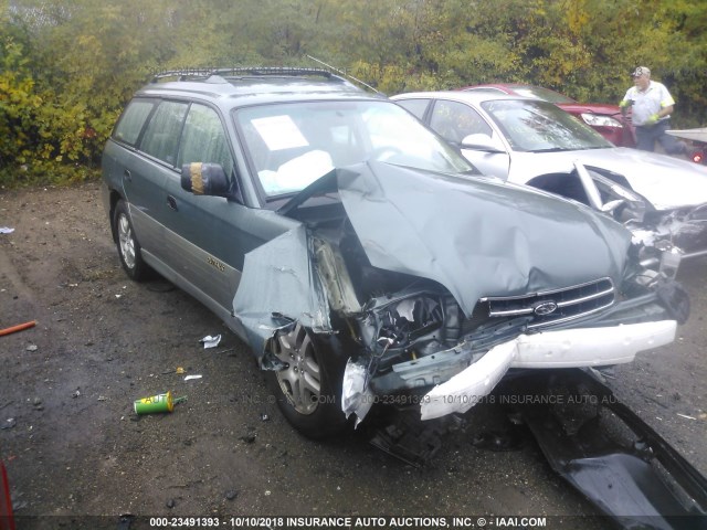 4S3BH675117671434 - 2001 SUBARU LEGACY OUTBACK AWP 绿色 照片 1