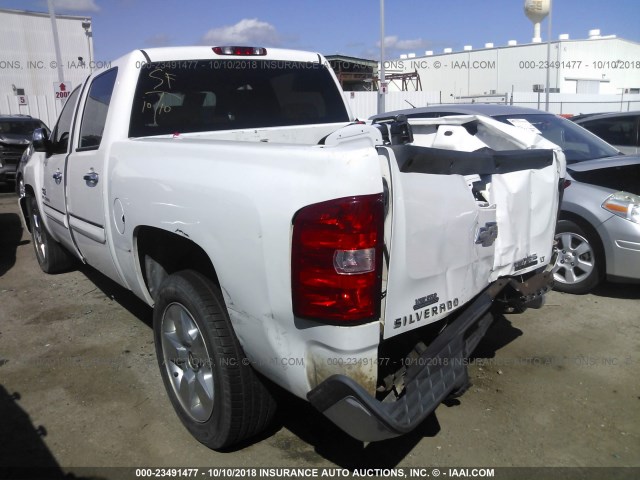 3GCEC23J79G178848 - 2009 CHEVROLET SILVERADO C1500 LT WHITE photo 3