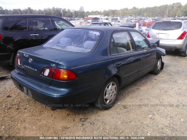 1NXBR18E6WZ009903 - 1998 TOYOTA COROLLA VE/CE/LE GREEN photo 4