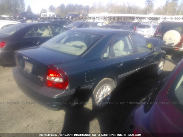 YV1TS94D711174940 - 2001 VOLVO S80 GREEN photo 4