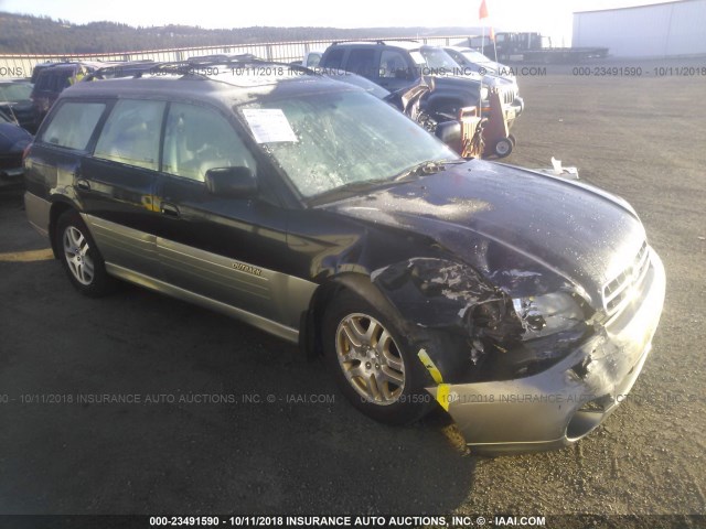 4S3BH686017663493 - 2001 SUBARU LEGACY OUTBACK LIMITED BLACK photo 1