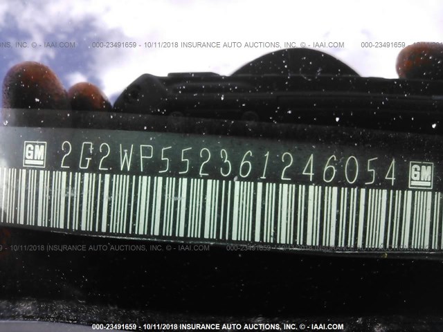 2G2WP552361246054 - 2006 PONTIAC GRAND PRIX Ашық көк фото 9