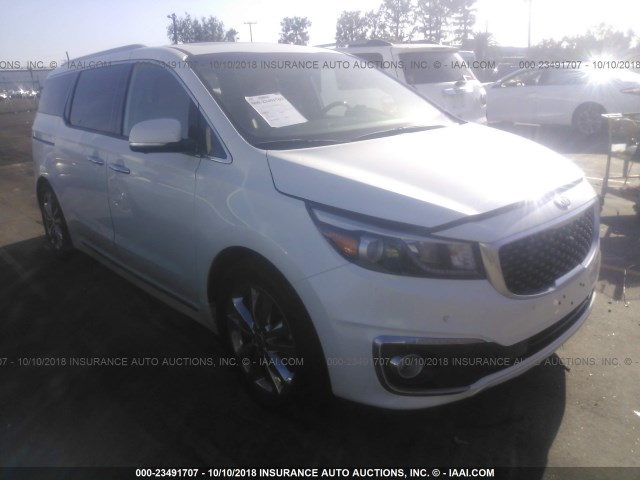 KNDME5C12G6156021 - 2016 KIA SEDONA SXL WHITE photo 1