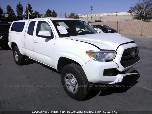 5TFSX5EN0HX051748 - 2017 TOYOTA TACOMA ACCESS CAB/SR/SR5 WHITE photo 1