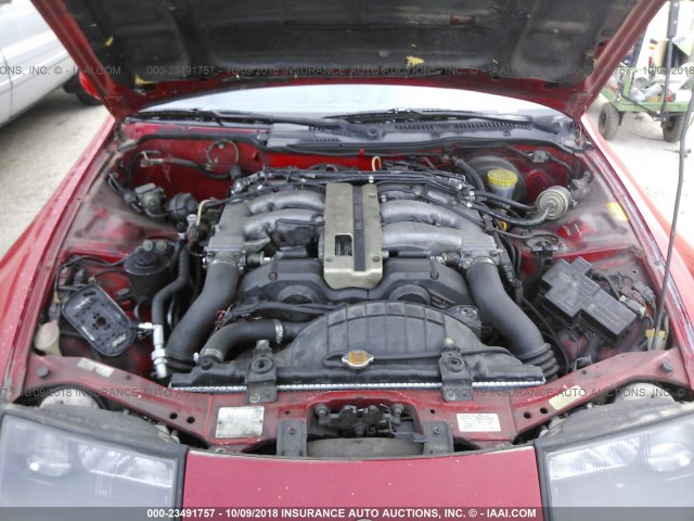 JN1RZ26H7PX536180 - 1993 NISSAN 300ZX 2+2 RED photo 10