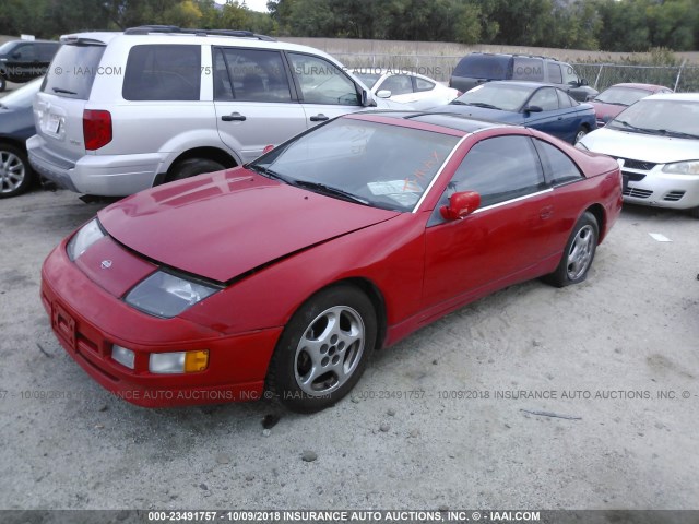 JN1RZ26H7PX536180 - 1993 NISSAN 300ZX 2+2 RED photo 2