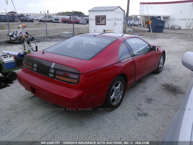 JN1RZ26H7PX536180 - 1993 NISSAN 300ZX 2+2 RED photo 4