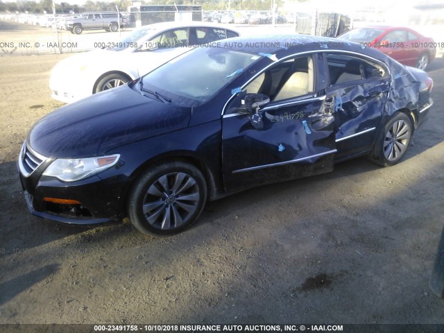 WVWMN7AN0BE715582 - 2011 VOLKSWAGEN CC SPORT BLACK photo 6