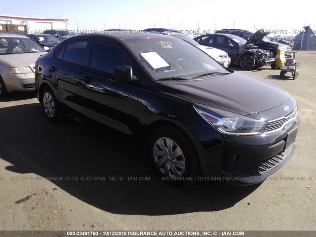 3KPA24AB4JE062256 - 2018 KIA RIO LX/S BLACK photo 1