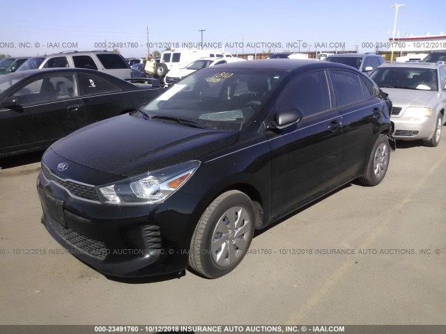 3KPA24AB4JE062256 - 2018 KIA RIO LX/S BLACK photo 2