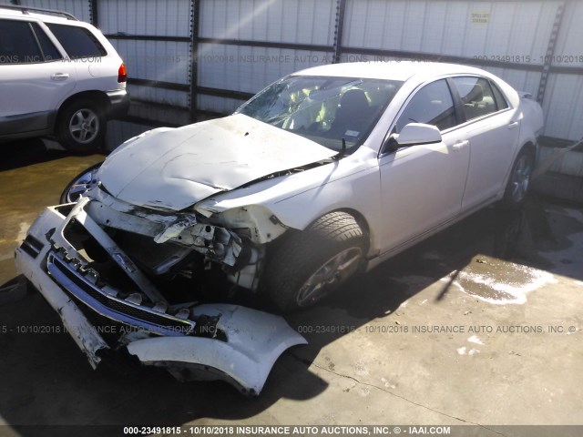 1G1ZC5EBXAF284122 - 2010 CHEVROLET MALIBU 1LT WHITE photo 2
