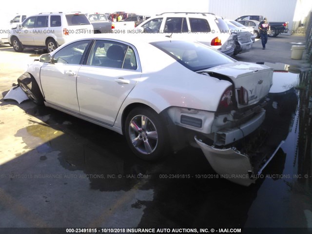 1G1ZC5EBXAF284122 - 2010 CHEVROLET MALIBU 1LT WHITE photo 3