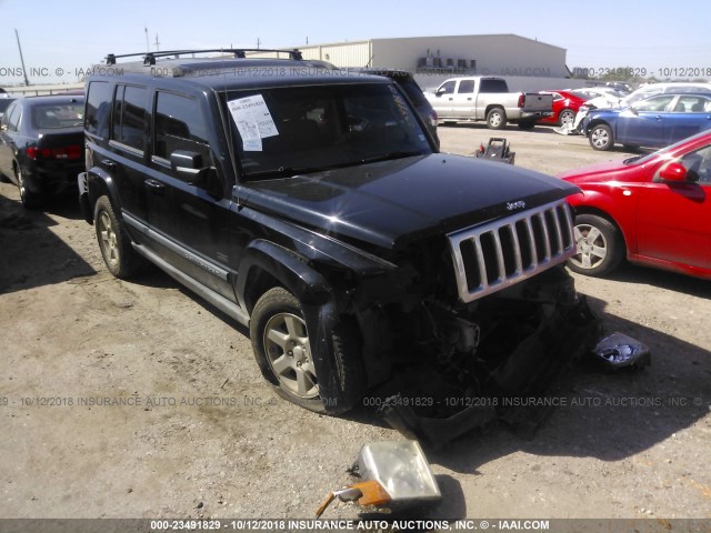 1J8HG48P27C671243 - 2007 JEEP COMMANDER BLACK photo 1
