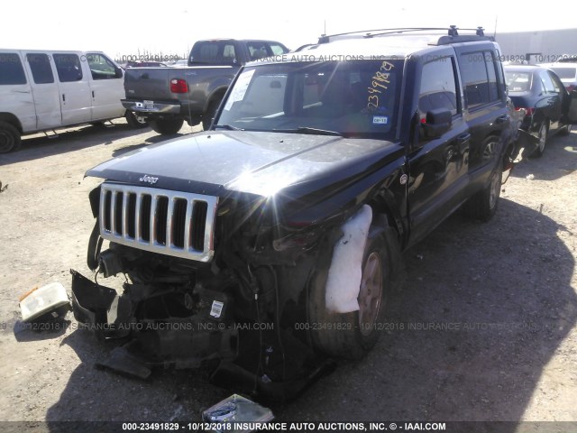 1J8HG48P27C671243 - 2007 JEEP COMMANDER BLACK photo 2