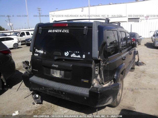 1J8HG48P27C671243 - 2007 JEEP COMMANDER BLACK photo 4
