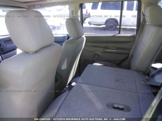1J8HG48P27C671243 - 2007 JEEP COMMANDER BLACK photo 8
