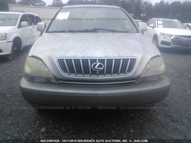 JTJHF10U720240169 - 2002 LEXUS RX 300 SILVER photo 6