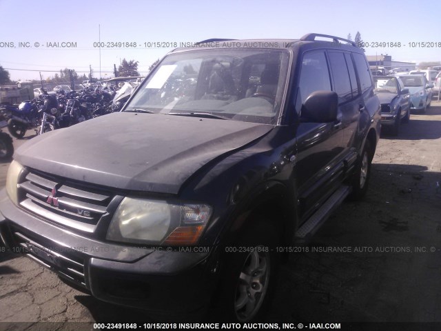 JA4MW31R11J040303 - 2001 MITSUBISHI MONTERO XLS BLACK photo 2