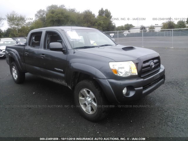 3TMMU52N29M014181 - 2009 TOYOTA TACOMA DOUBLE CAB LONG BED GRAY photo 1