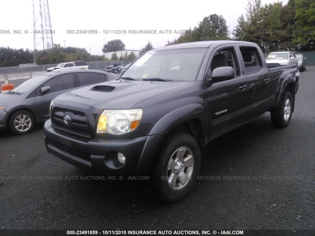 3TMMU52N29M014181 - 2009 TOYOTA TACOMA DOUBLE CAB LONG BED GRAY photo 2
