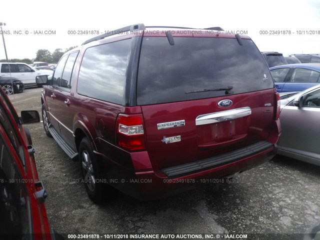 1FMFK15578LA14062 - 2008 FORD EXPEDITION EL XLT RED photo 3