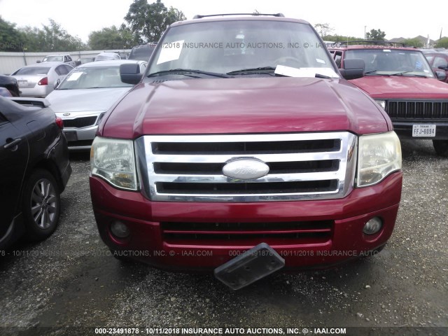 1FMFK15578LA14062 - 2008 FORD EXPEDITION EL XLT RED photo 6