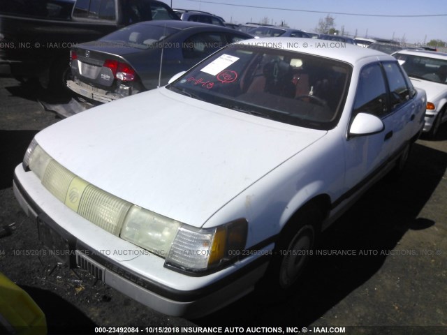 1MEBM50U0JG659670 - 1988 MERCURY SABLE GS WHITE photo 2