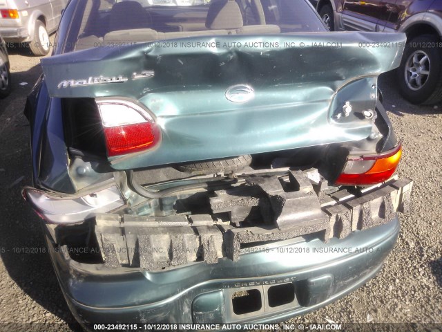 1G1NE52M1WY171668 - 1998 CHEVROLET MALIBU LS მწვანე ფოტო 6