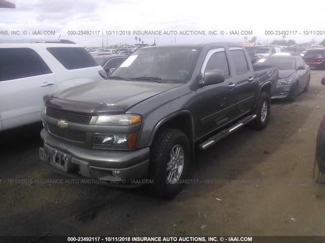 1GCHTCFE1B8124751 - 2011 CHEVROLET COLORADO LT GRAY photo 2