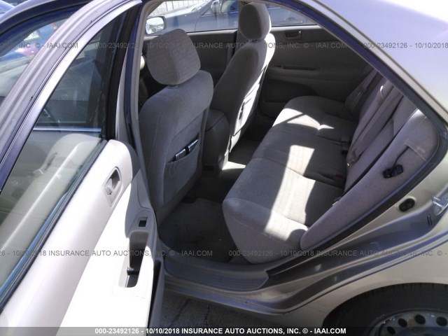 JTDBE30K240284766 - 2004 TOYOTA CAMRY LE/XLE GOLD photo 8