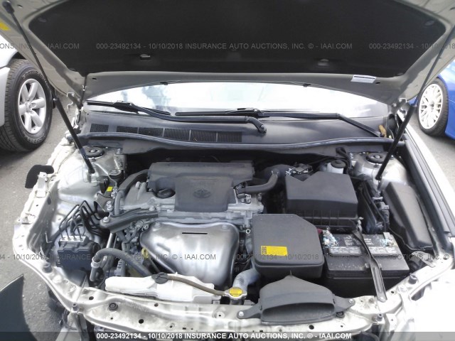 4T1BF1FK5DU711662 - 2013 TOYOTA CAMRY L/SE/LE/XLE ოქროსფერი ფოტო 10