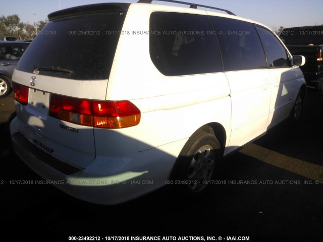 2HKRL18932H007246 - 2002 HONDA ODYSSEY EXL WHITE photo 4