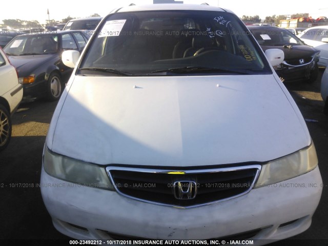 2HKRL18932H007246 - 2002 HONDA ODYSSEY EXL WHITE photo 6