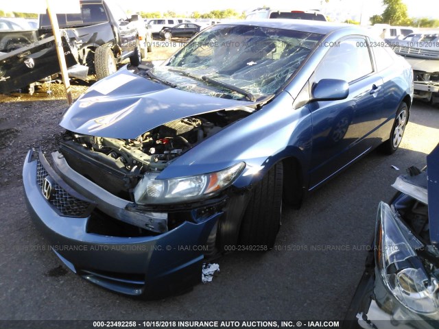 2HGFG1B65AH537247 - 2010 HONDA CIVIC LX BLUE photo 2